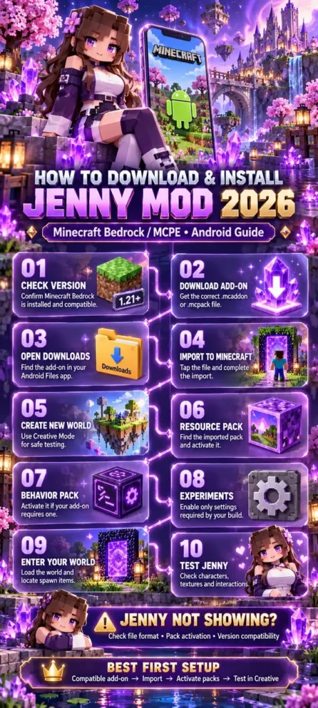 How to Download & Install Jenny Mod Minecraft 2026