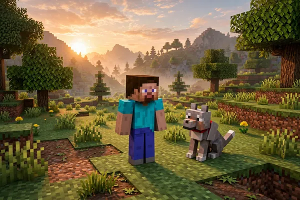 Jenny next to the player at a starter Survival base